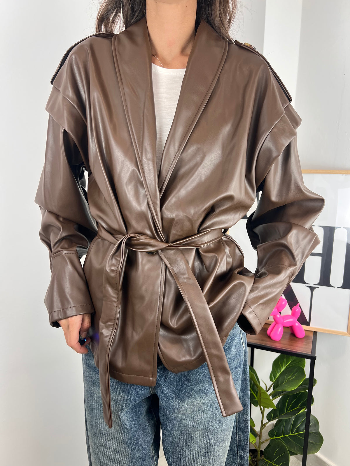 Giacca eco Brown