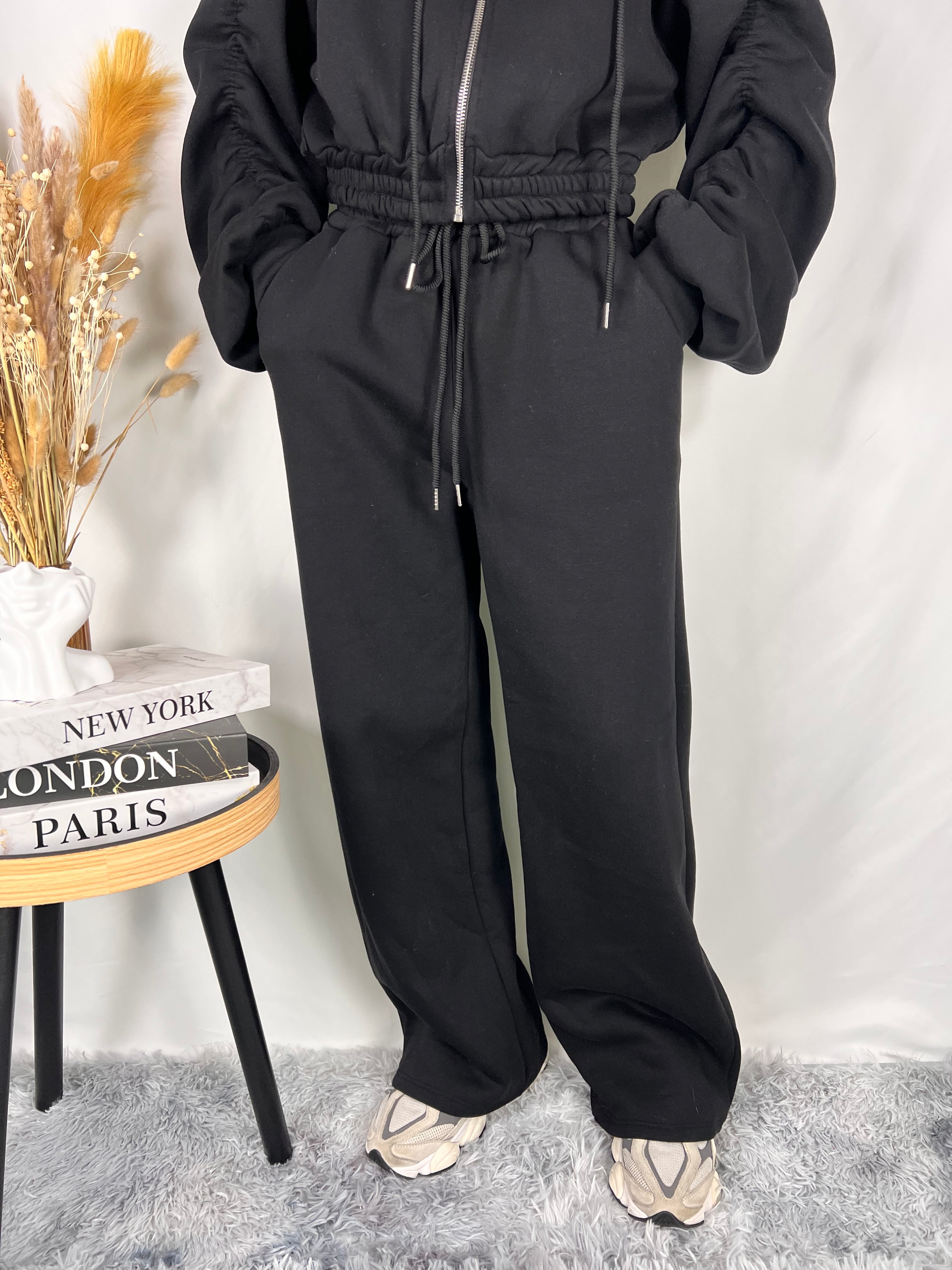 Coordinato tuta nero