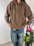 Felpa Full Sparkly Brown