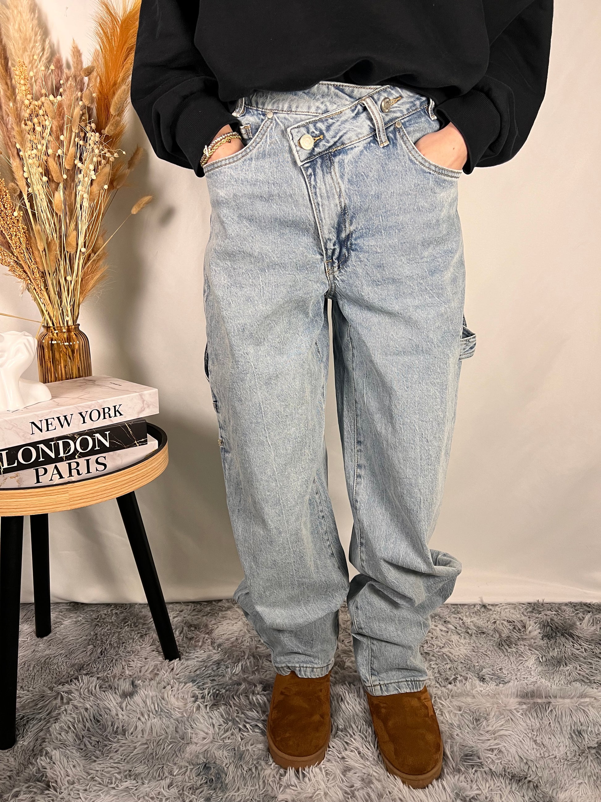 Jeans chiaro intreccio