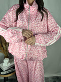 Completo Leopard White e Pink