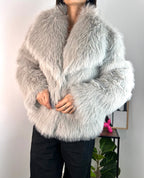 Pelliccia Eco Grigio