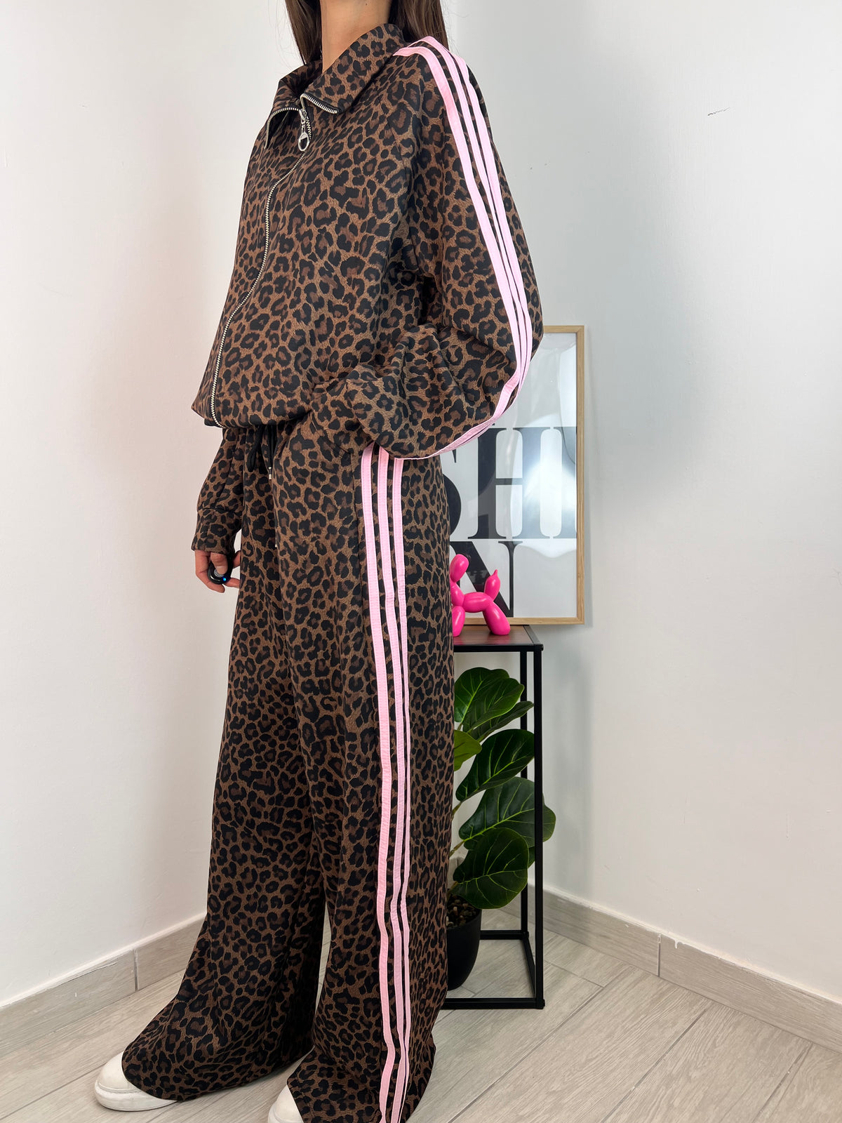 Completo Leopard e Pink