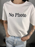 T-shirt No photo Nero