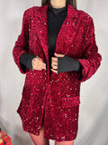 Giacca Paillettes Red