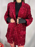 Giacca Paillettes Red