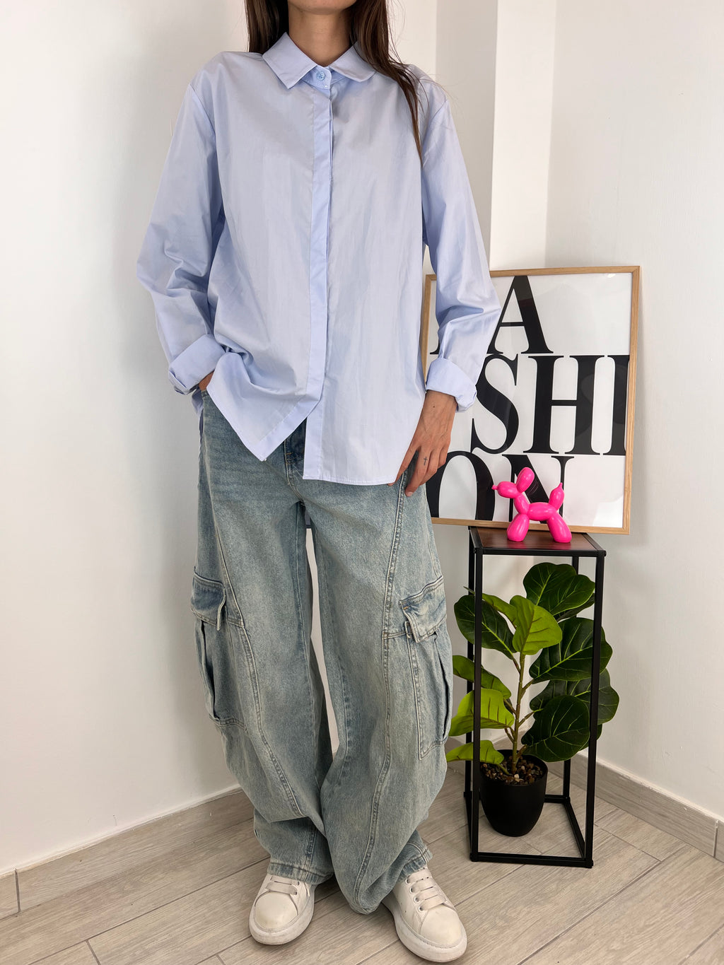 Camicia azzurro Greta