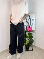Jeans Ballon dettagli Leopard