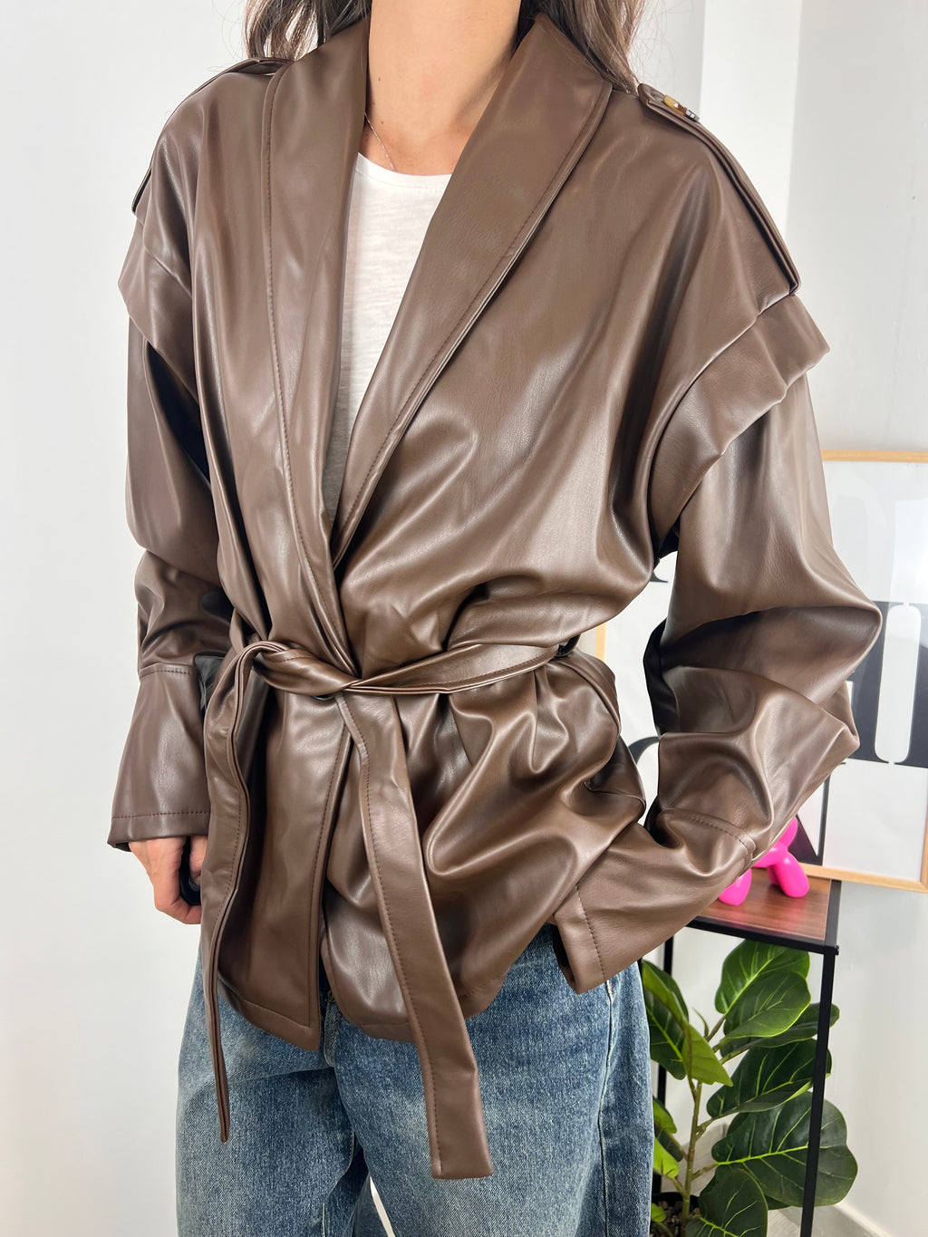 Giacca eco Brown
