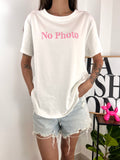 T-shirt No Photo Rosa