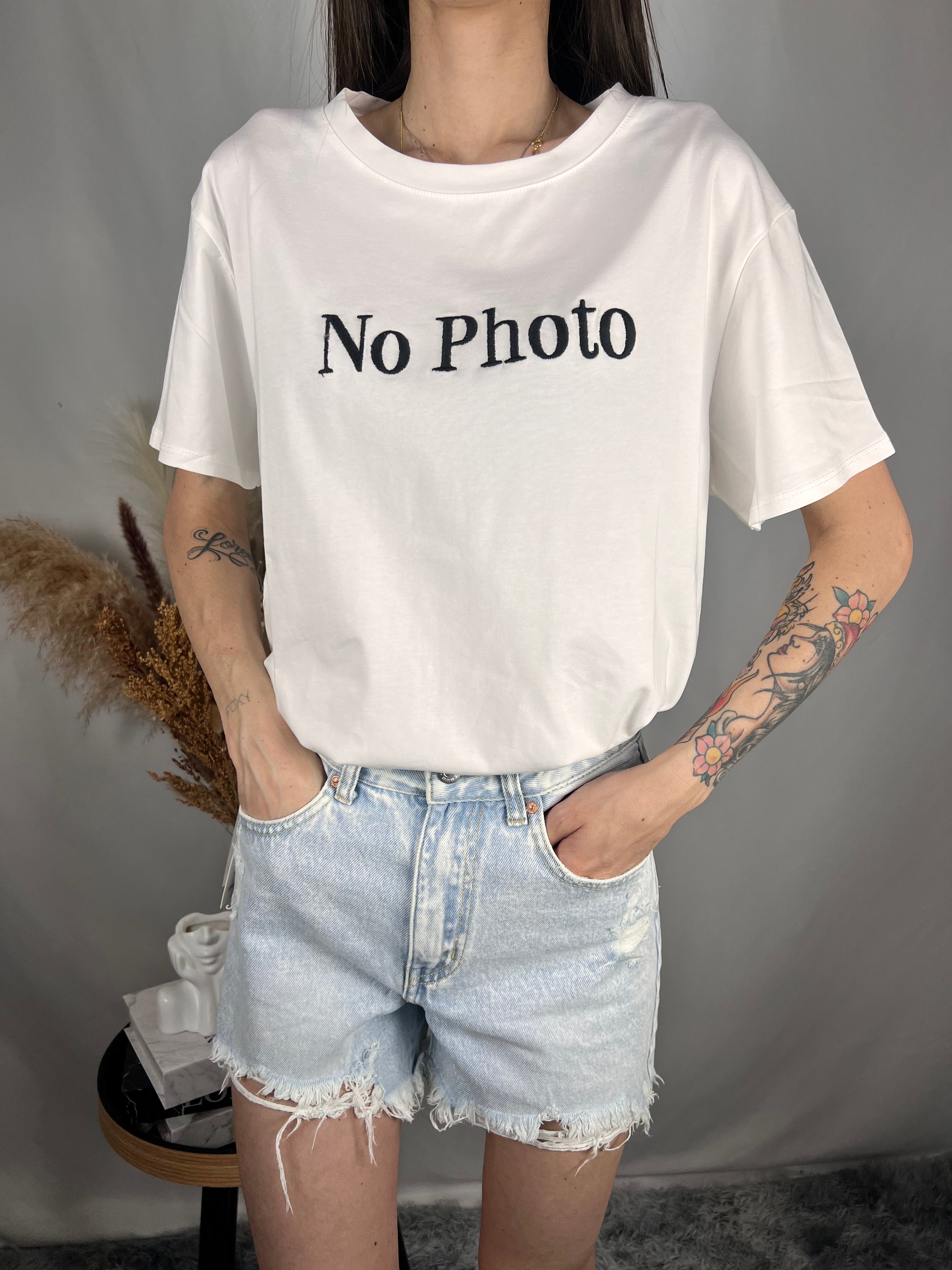 T-shirt No photo Nero