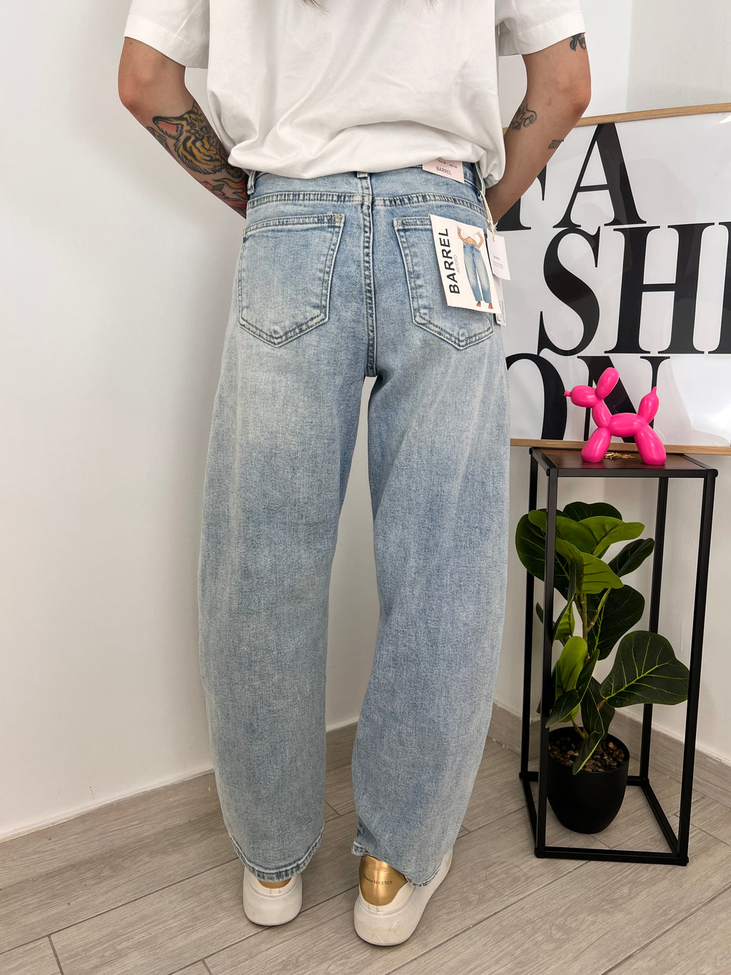 Jeans ballon chiaro