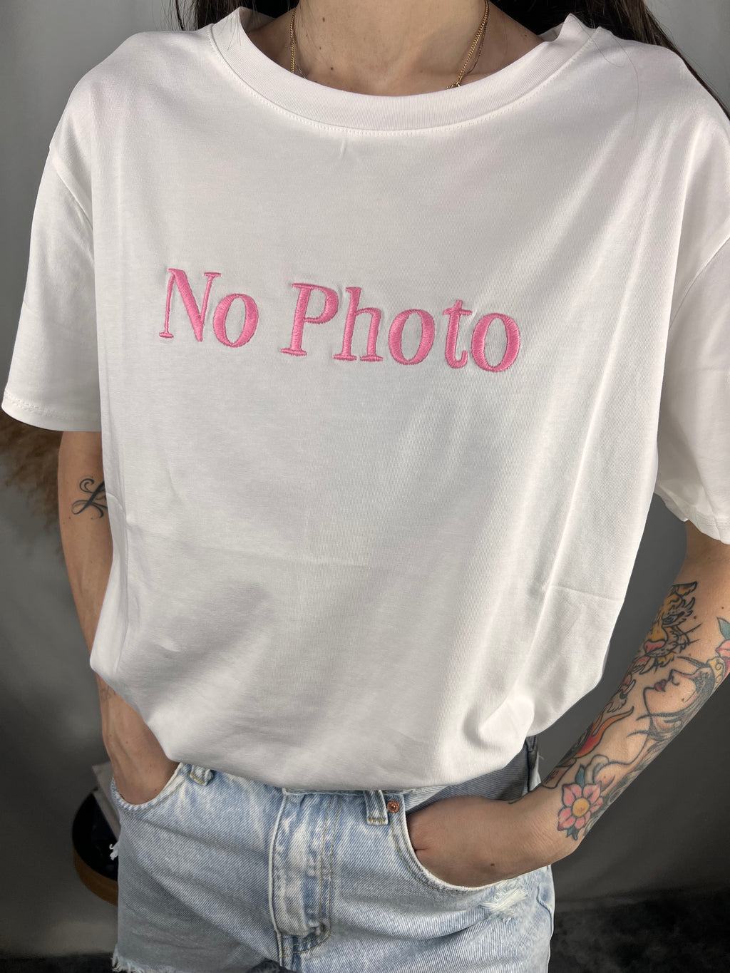 T-shirt No Photo Rosa