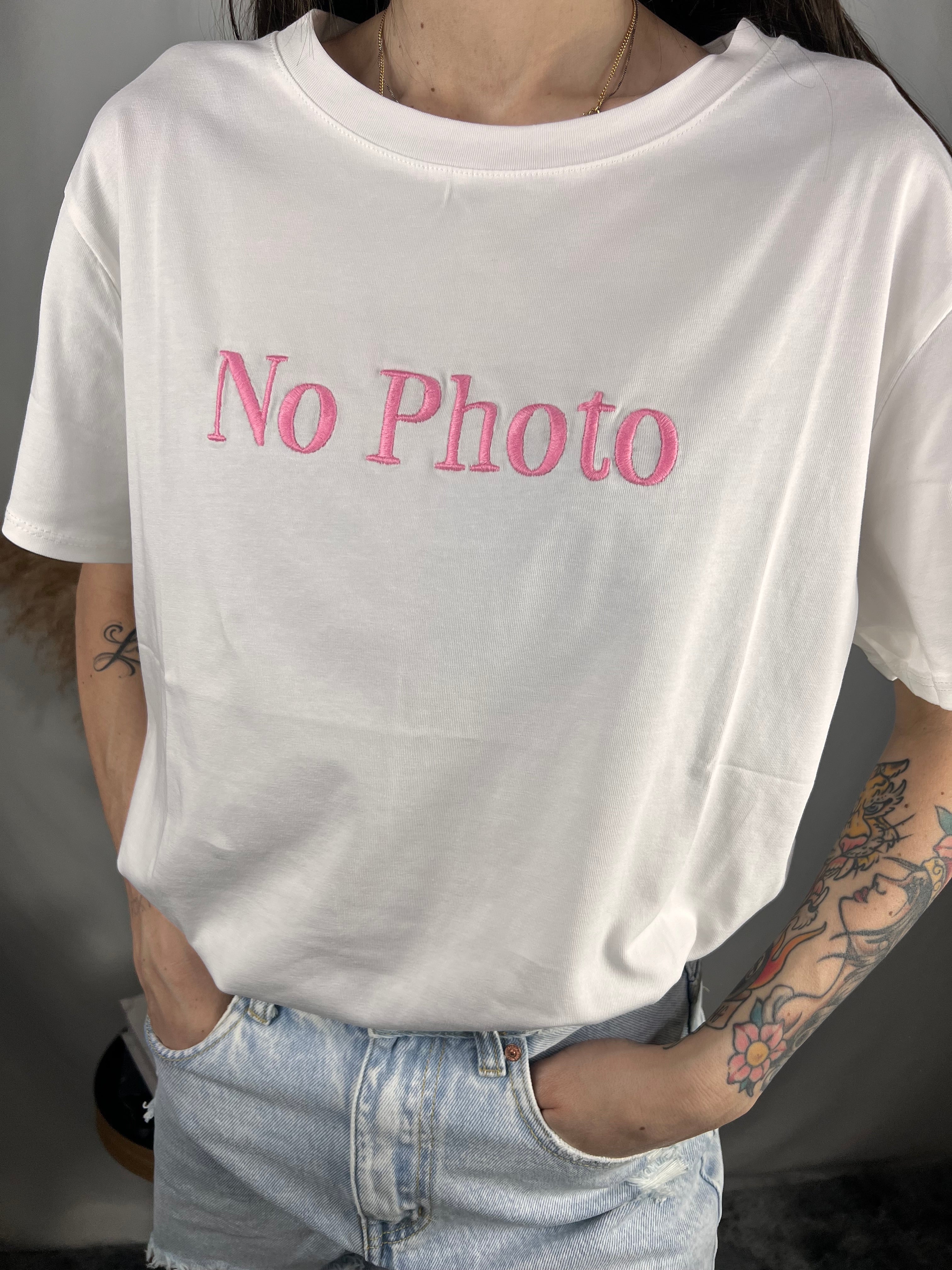 T-shirt No Photo Rosa