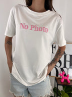 T-shirt No Photo Rosa