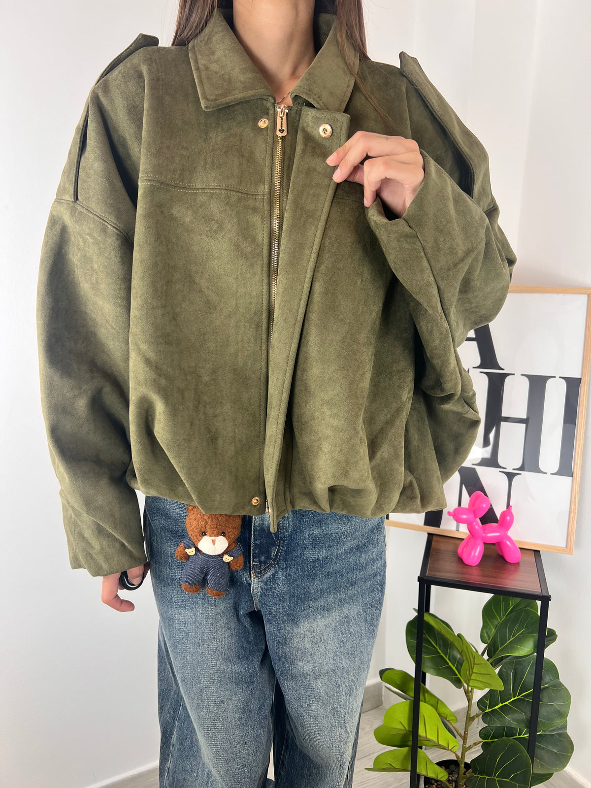 Giacca Velluto Green