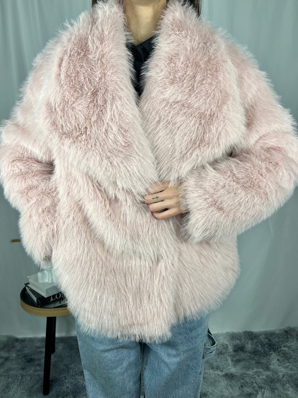 Pelliccia eco Rosa