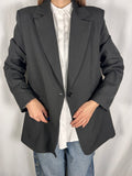 Blazer minimal nero