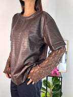 T-Shirt Eco Pizzo Brown