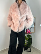 Pelliccia eco Rosa