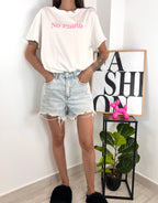 T-shirt No Photo Rosa