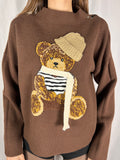 Maglione orso brown