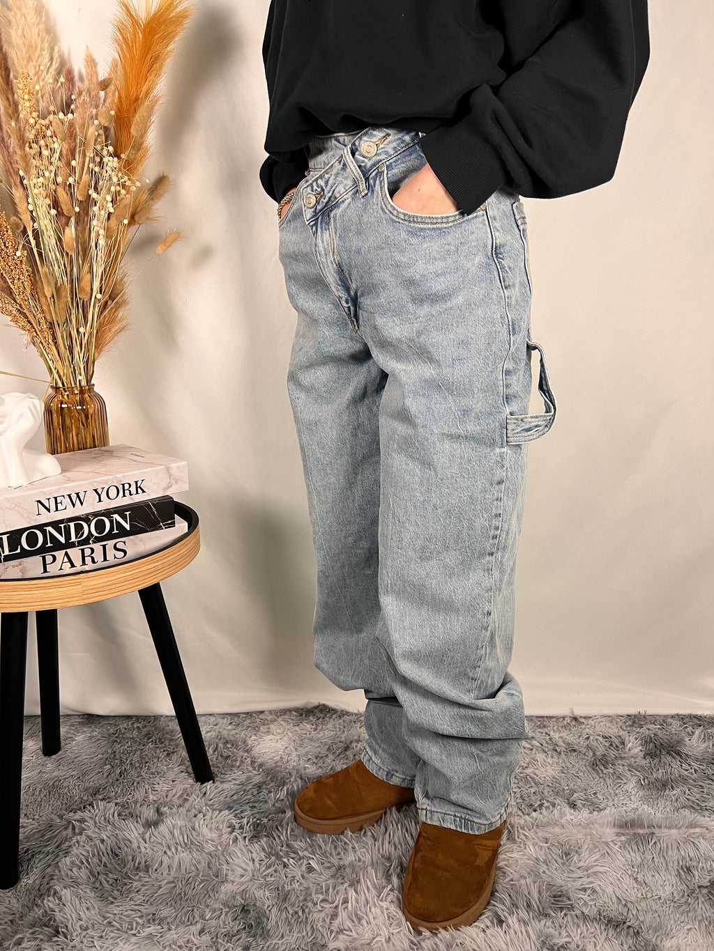 Jeans chiaro intreccio