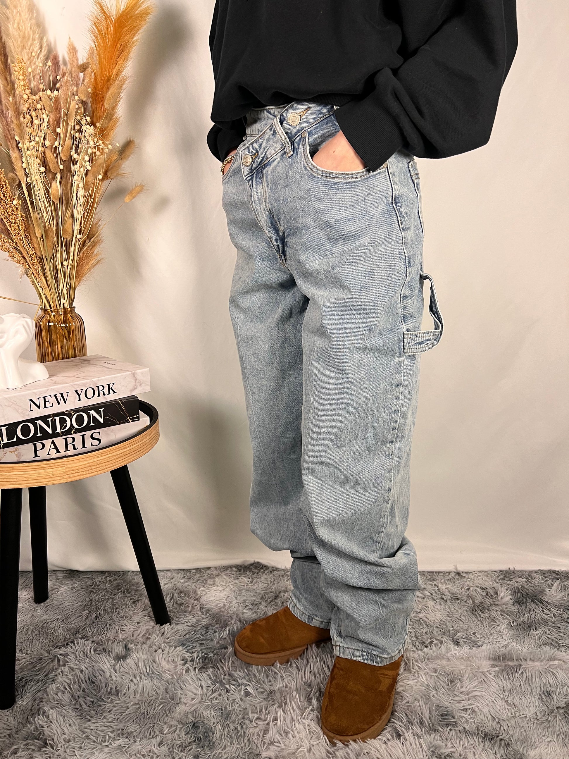 Jeans chiaro intreccio