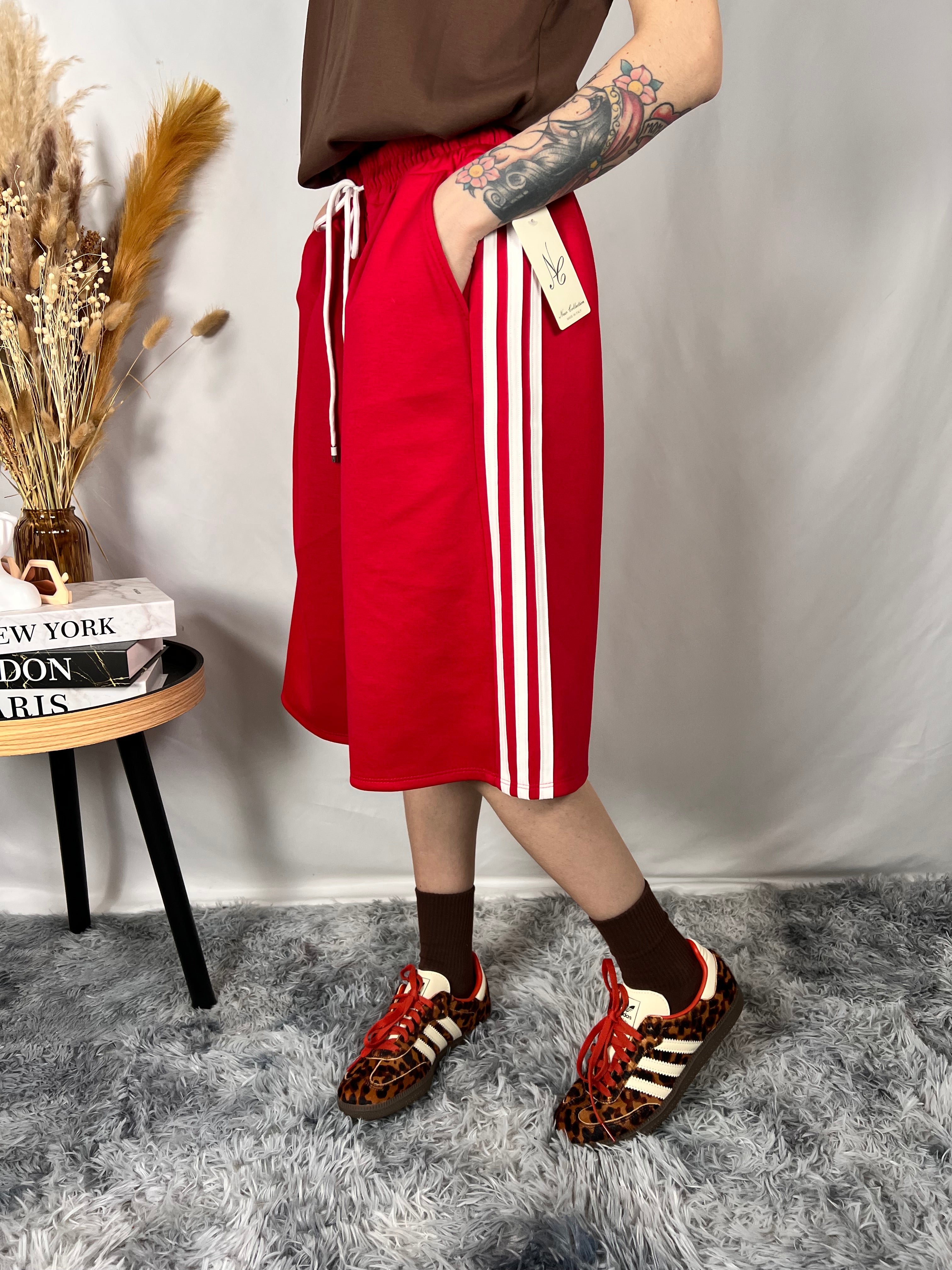 Bermuda Tuta Fluffy Red