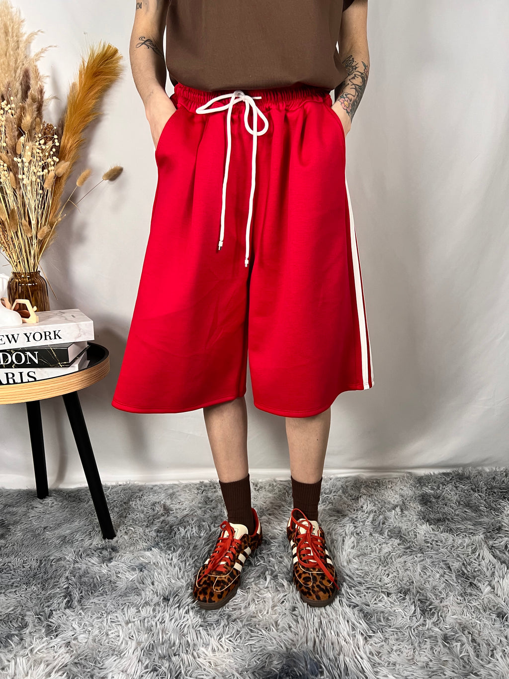 Bermuda Tuta Fluffy Red