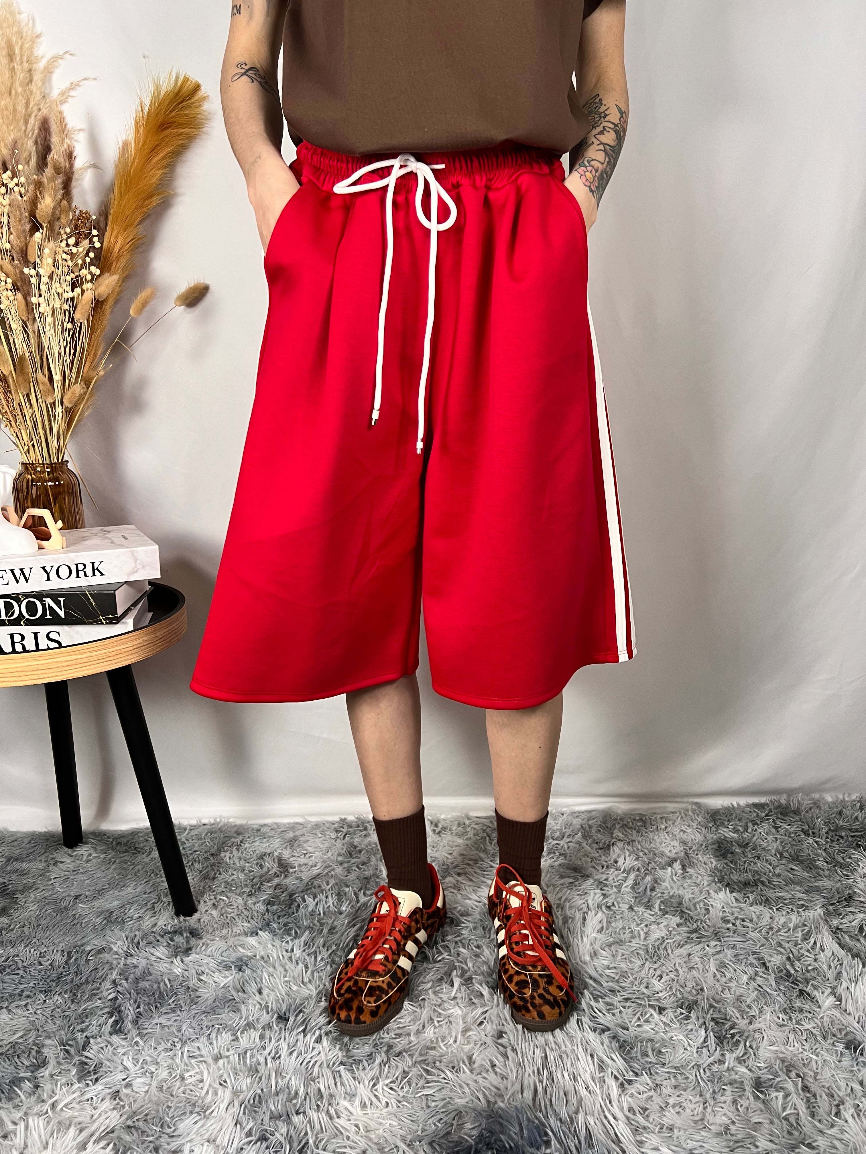 Bermuda Tuta Fluffy Red