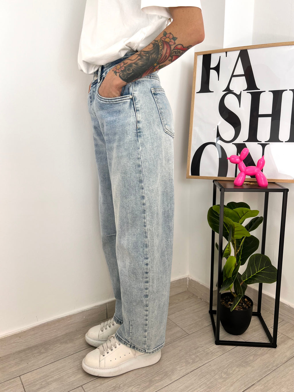 Jeans ballon chiaro