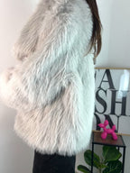 Pelliccia Eco Grigio
