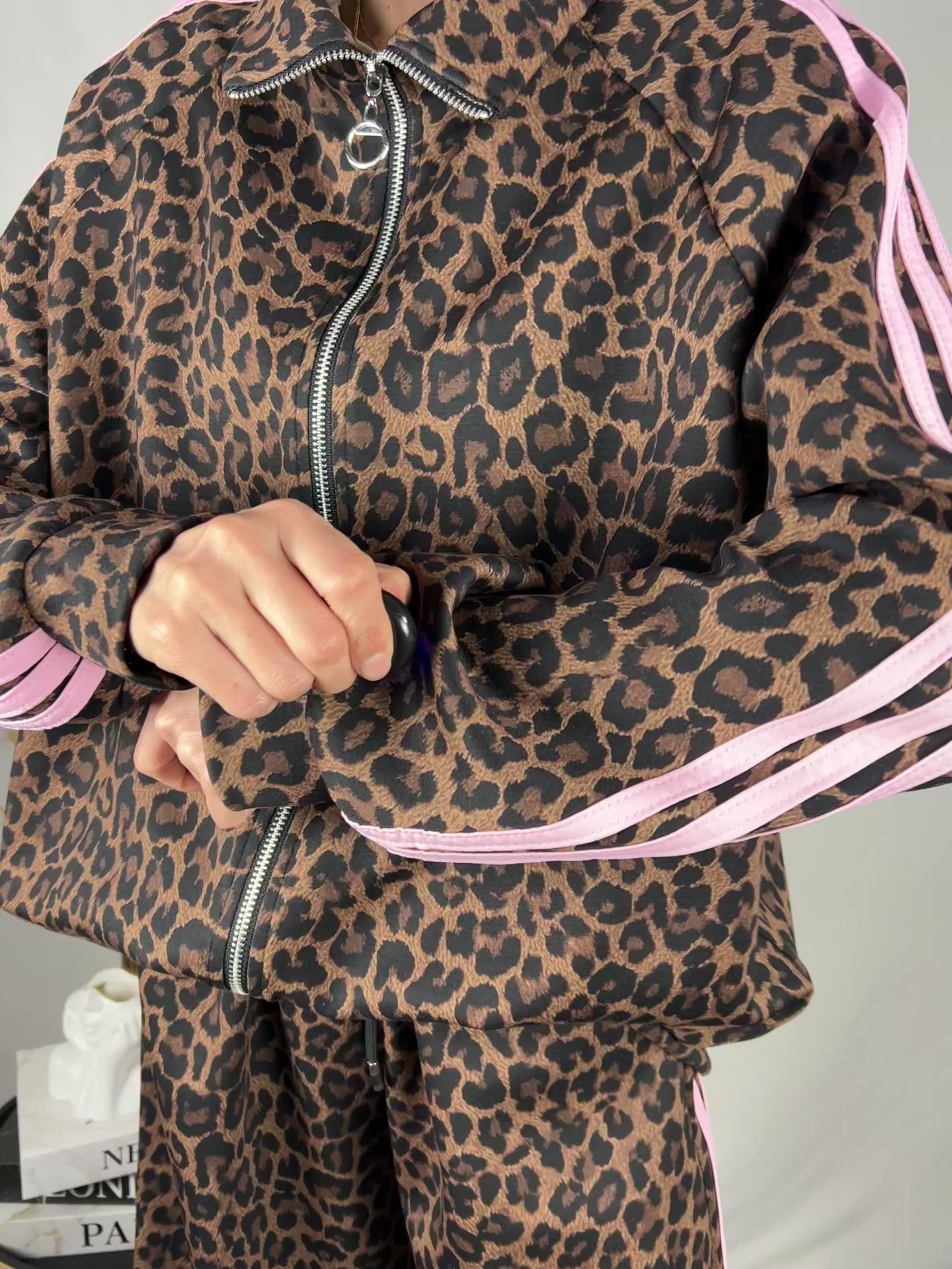 Completo Leopard e Pink