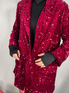 Giacca Paillettes Red