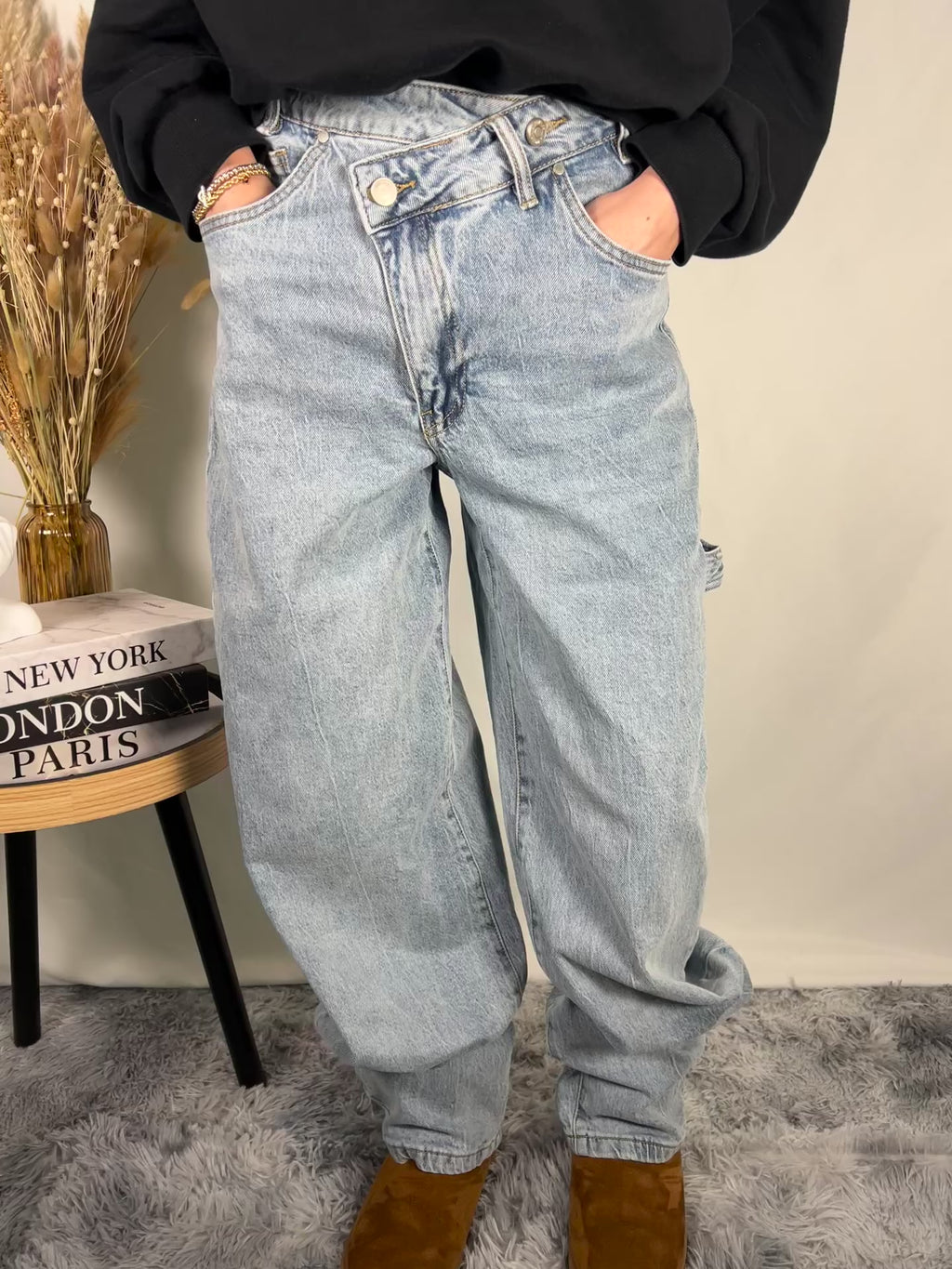 Jeans chiaro intreccio