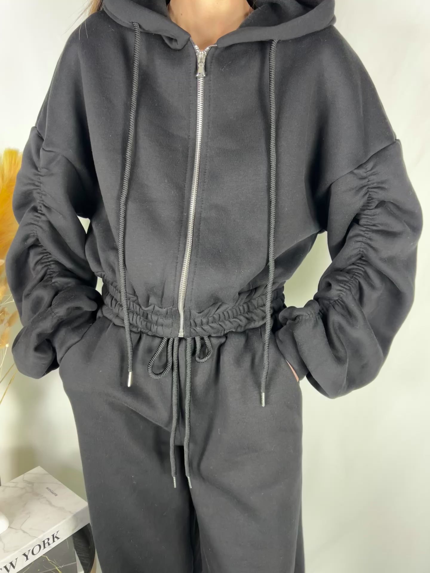 Coordinato tuta nero