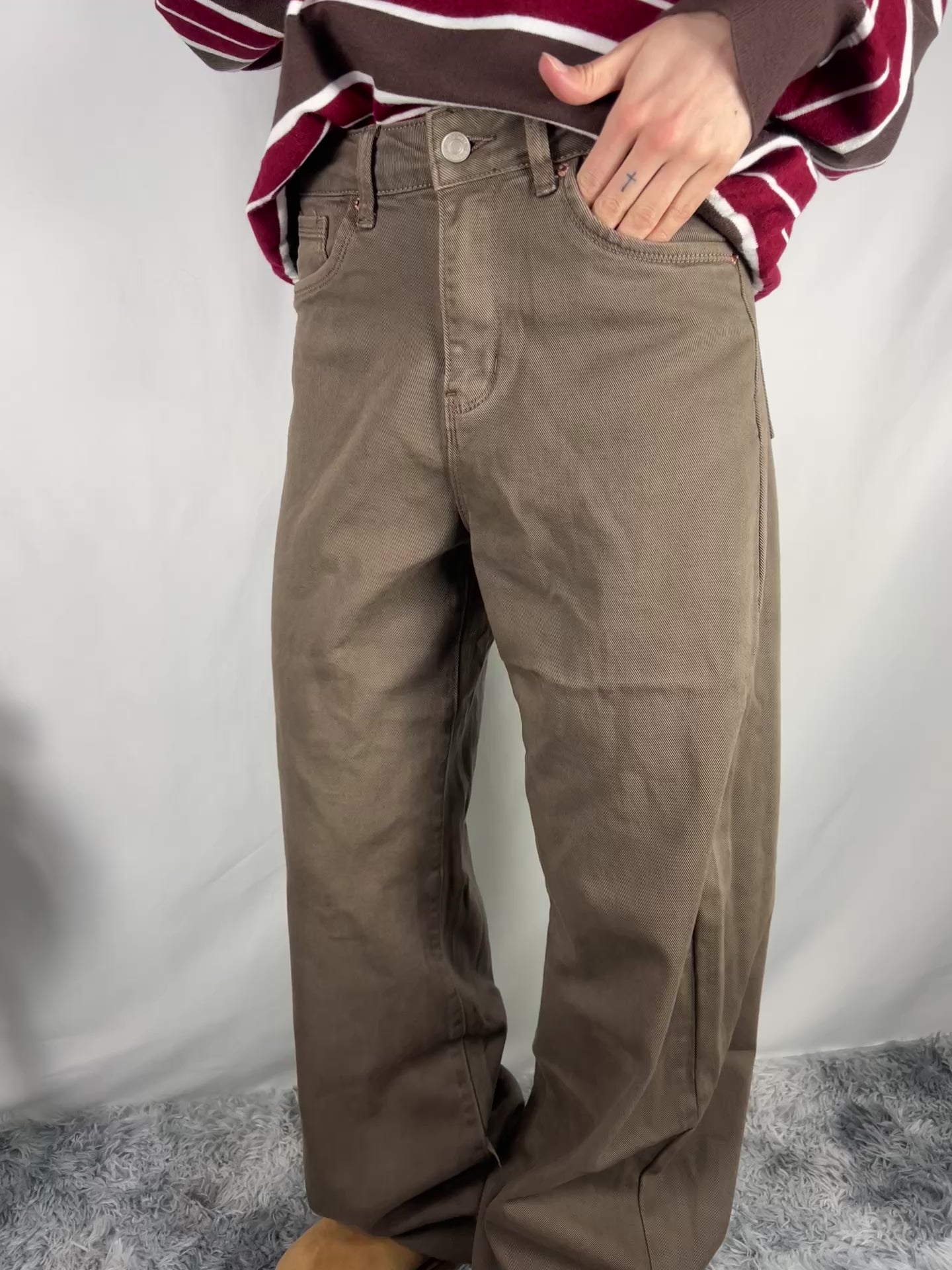 Jeans baggy brown