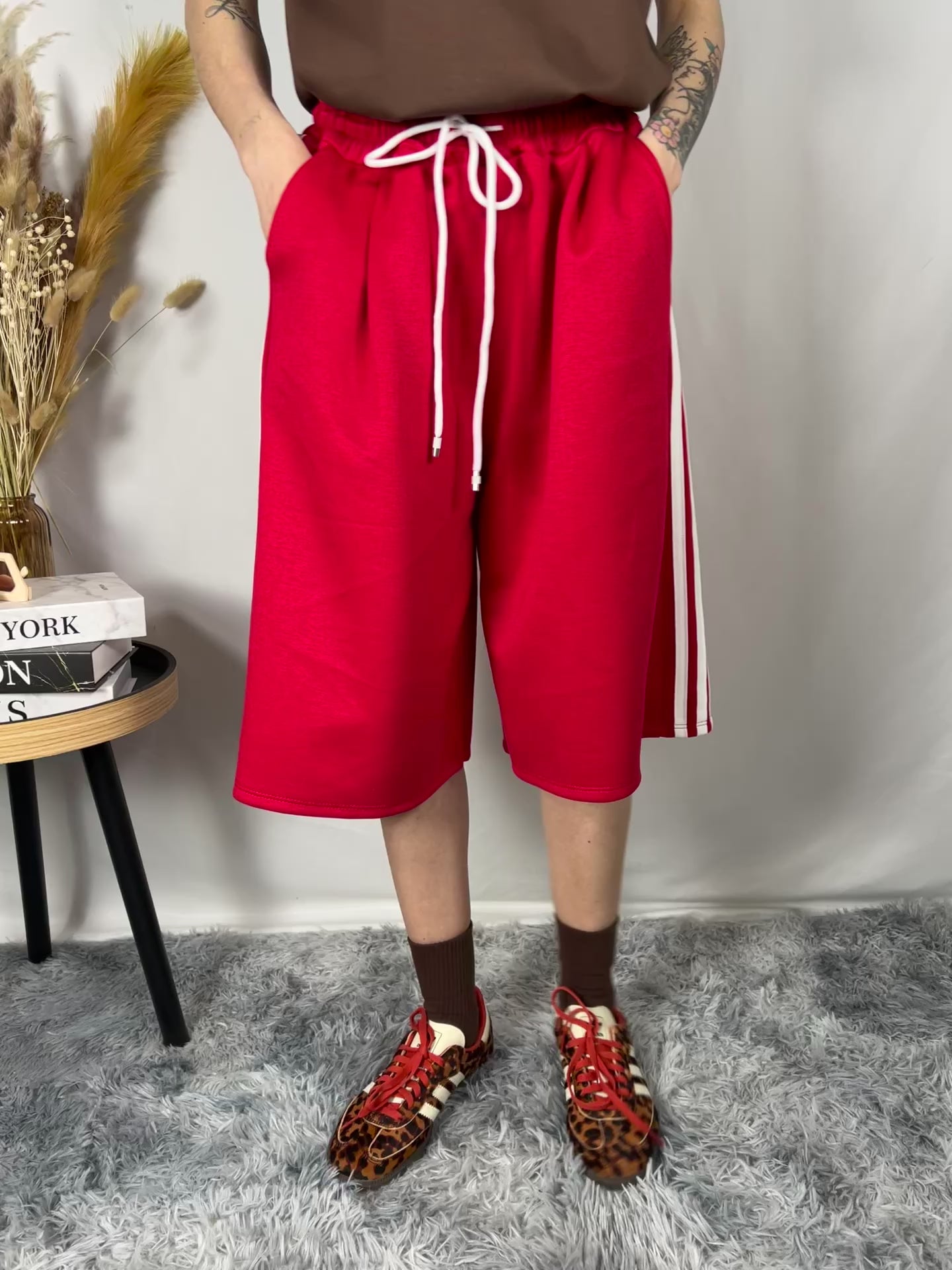 Bermuda Tuta Fluffy Red