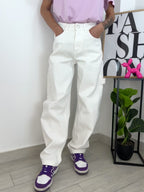 Jeans baggy bianco